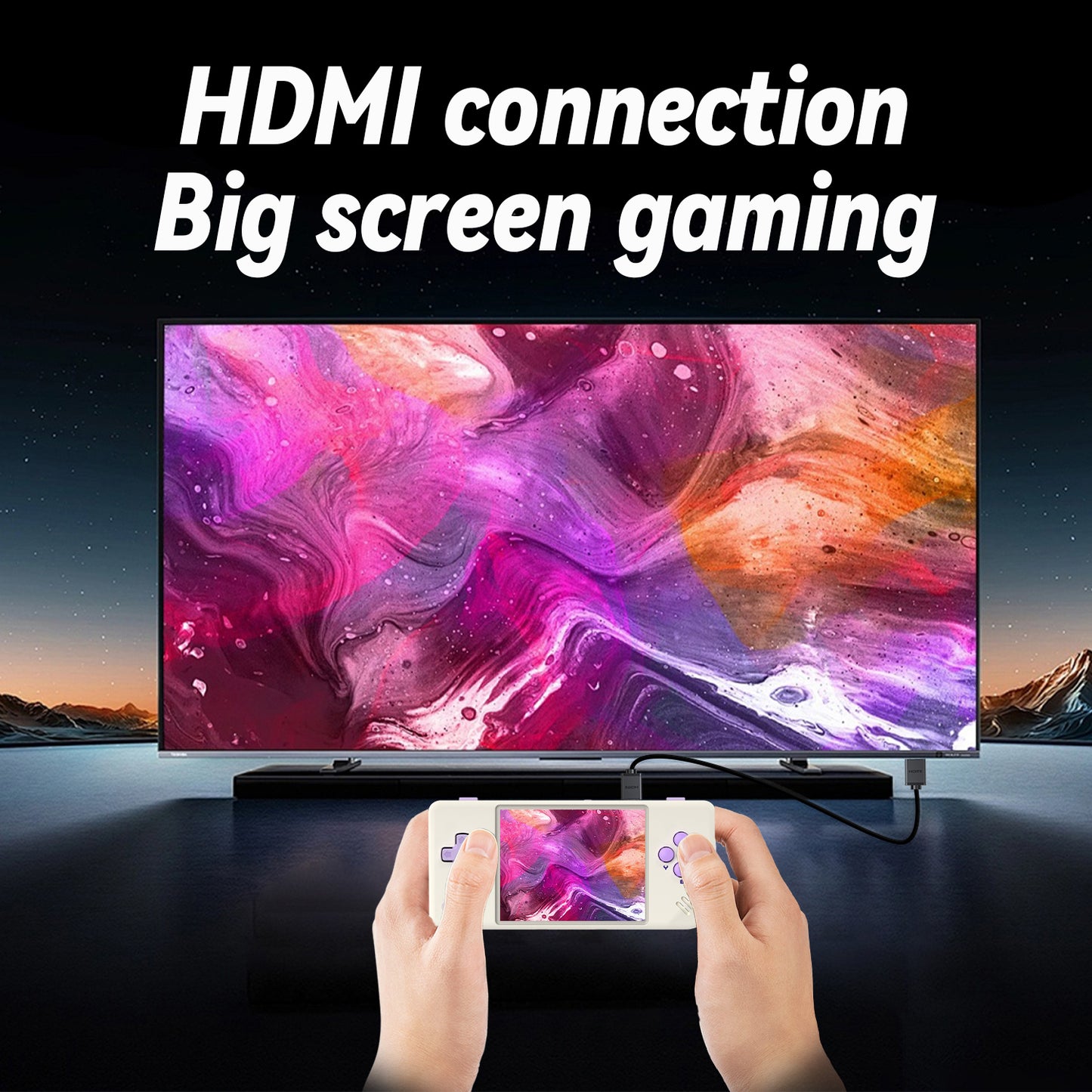 Anbernic RG28XX Taşınabilir Retro El Konsolu – 2.8 IPS Ekran - White