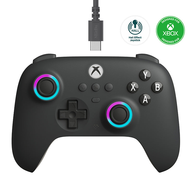 8BitDo Ultimate C Kablolu Oyun Kolu – Dark Gray (Xbox)