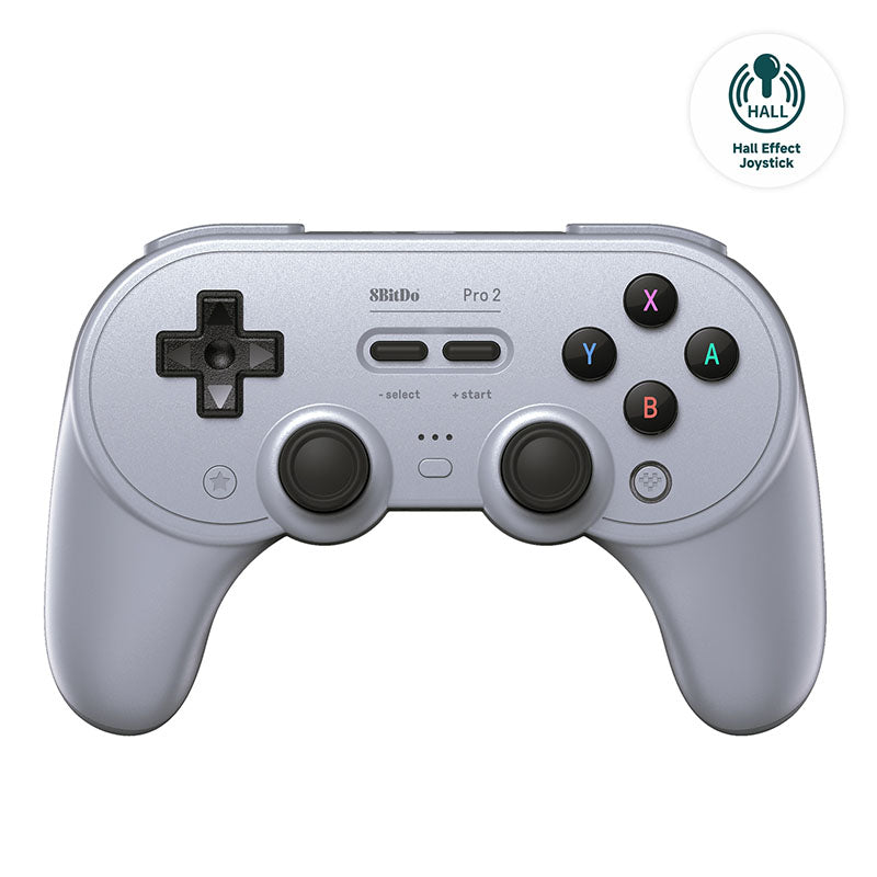 8BitDo Pro 2 Oyun Kolu – Gri (Hall Effect Joystick)