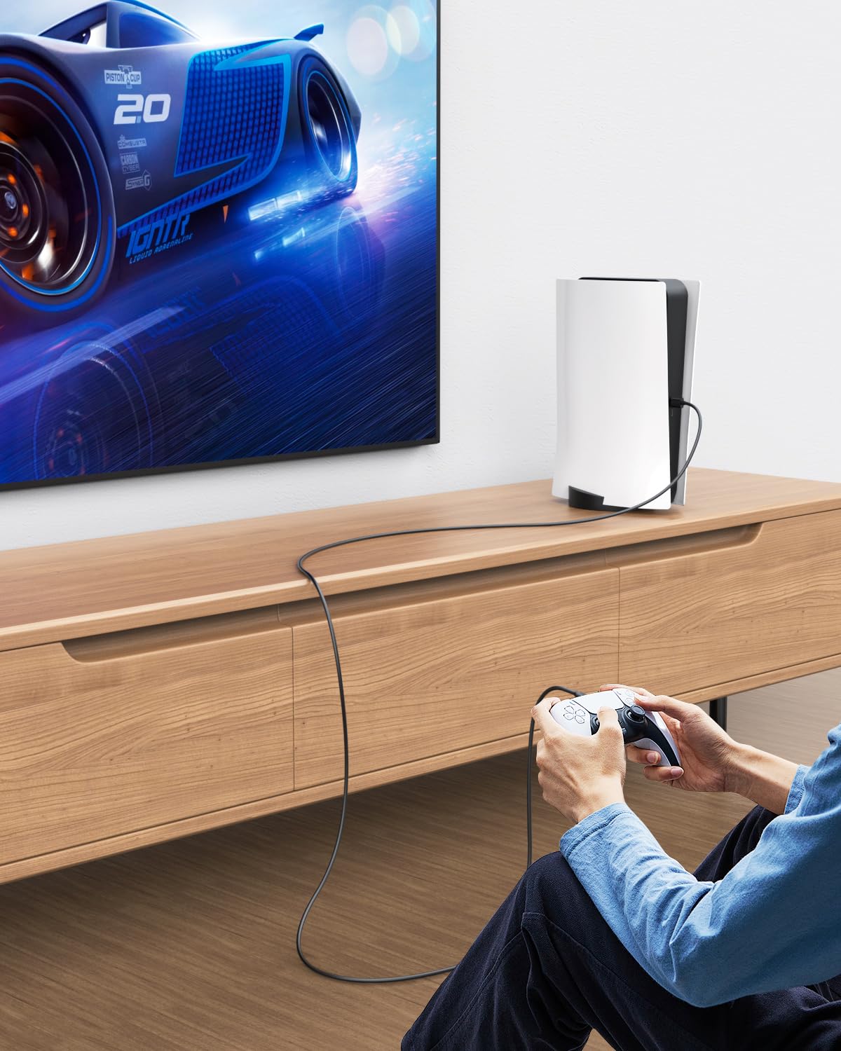 Kontorland Gaming Type-C to Type-C Kablo - Siyah 1.5 Metre | Xbox, PS5 Gamepad ve Akıllı Telefonlar için Hızlı Şarj Kablosu