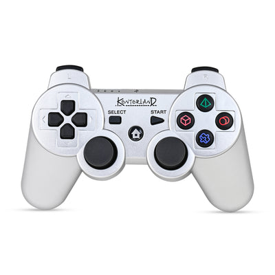 Yenilenmiş Kontorland P3G - PS3/PC Uyumlu Titreşimli Kablosuz Oyun Kolu GamePad Gümüş