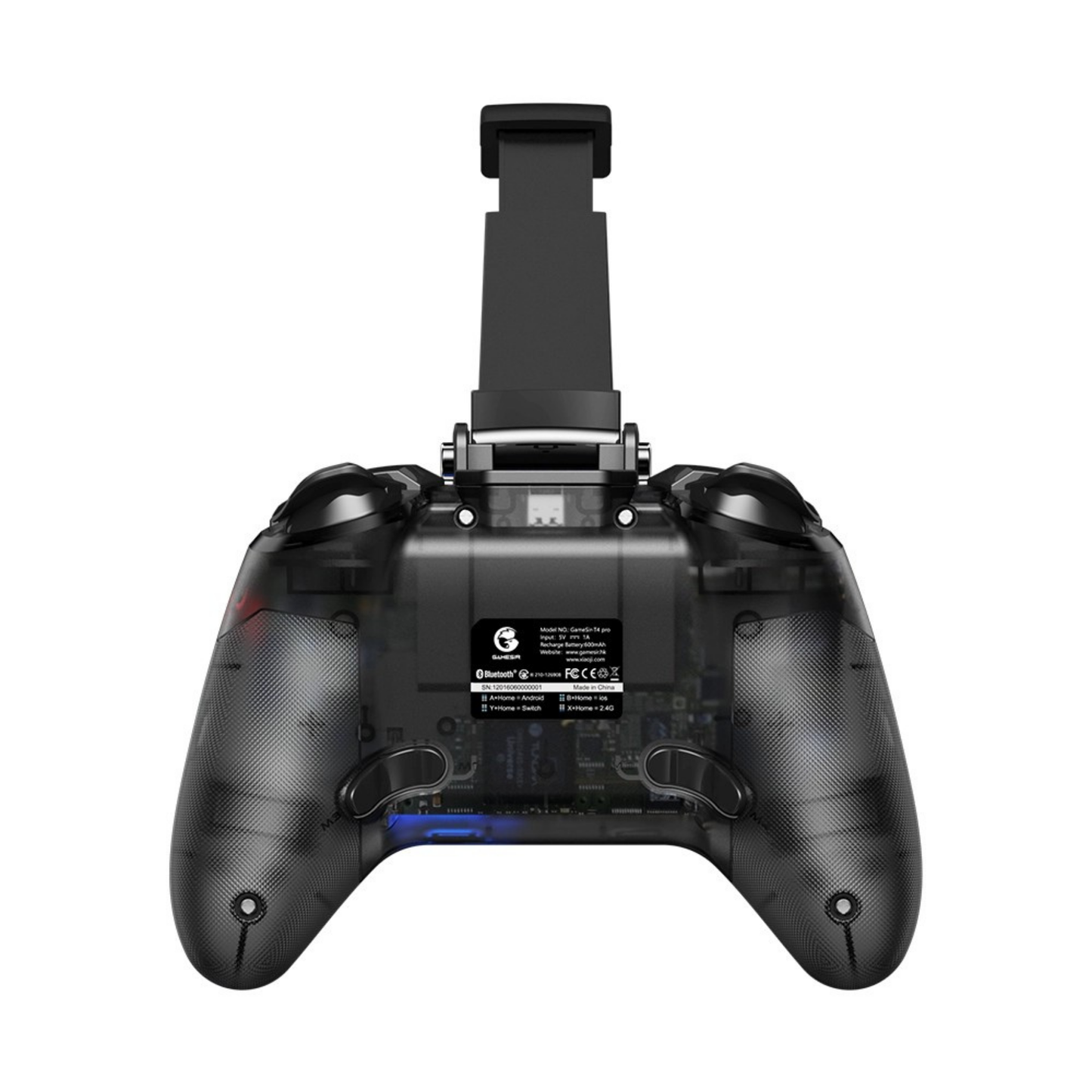 GameSir T4 Pro Kablosuz Gamepad | 6 Eksenli Jiroskop, Turbo, RGB Işık, Titreşim | PC, Android, iOS, Nintendo Switch Uyumlu