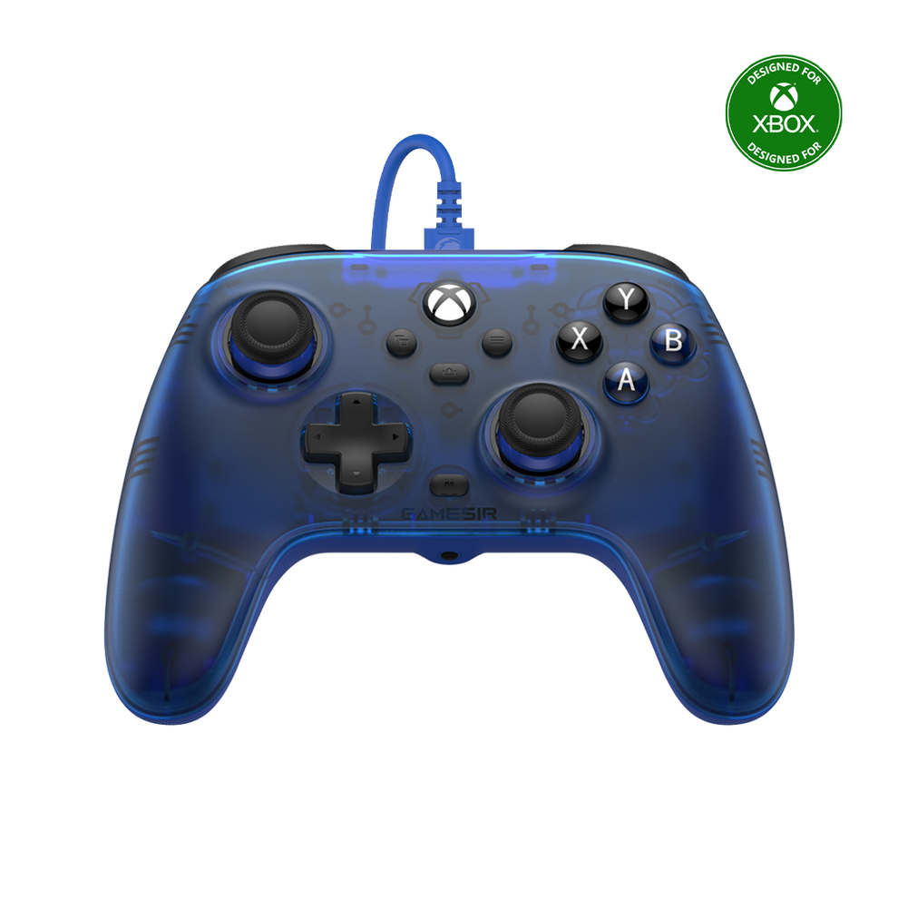 GameSir T7 Xbox Kablolu Controller Blue | Kontorland | PC & Xbox Uyumlu