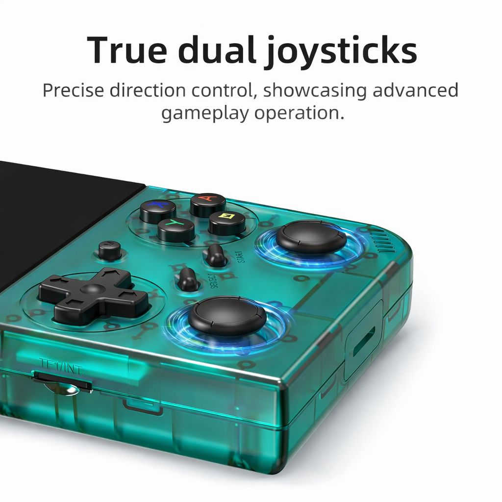 Anbernic RG 35XXPro Taşınabilir Retro El Konsolu - Transparan Yeşil