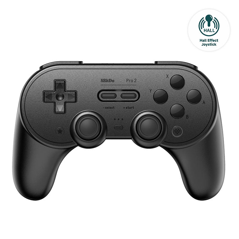 8BitDo Pro 2 Oyun Kolu – Siyah (Hall Effect Joystick)