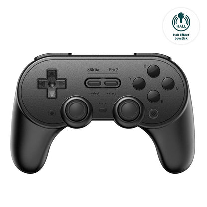 8BitDo Pro 2 Oyun Kolu – Siyah (Hall Effect Joystick)