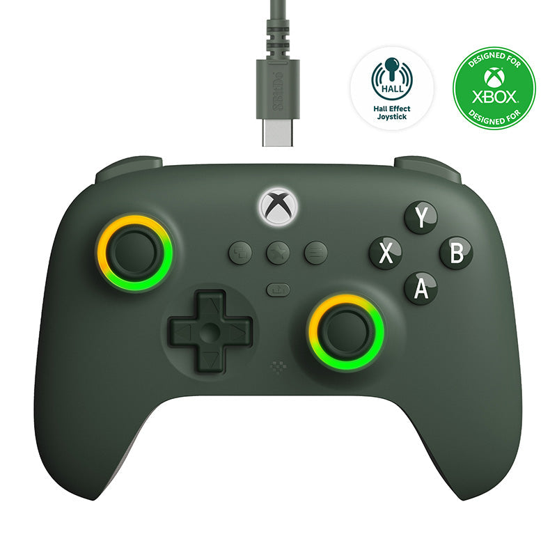 8BitDo Ultimate C Kablolu Oyun Kolu – Dark Green (Xbox)
