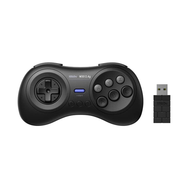 8BitDo M30 2.4G Controller – Siyah (Sega Genesis Mini & Mega Drive Mini)