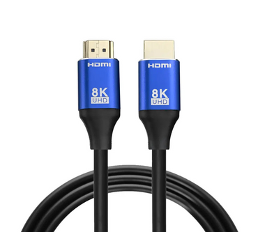 Kontorland 8K HDMI kablosu, 1.5 metre uzunluğunda, Ultra HD çözünürlük destekleyen ön yüz görünümü.