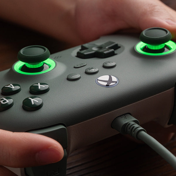 8BitDo Ultimate C Kablolu Oyun Kolu – Dark Green (Xbox)