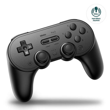 8BitDo Pro 2 Oyun Kolu – Siyah (Hall Effect Joystick)