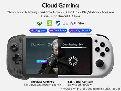 ABXYLUTE One Pro Android Taşınabilir Oyun Konsolu | 7” FHD | Bulut Oyun ve Remote Play