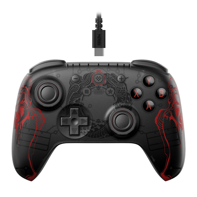 8BitDo Ultimate 2C Kablolu Oyun Kolu – Black Myth: Wukong Özel Sürüm
