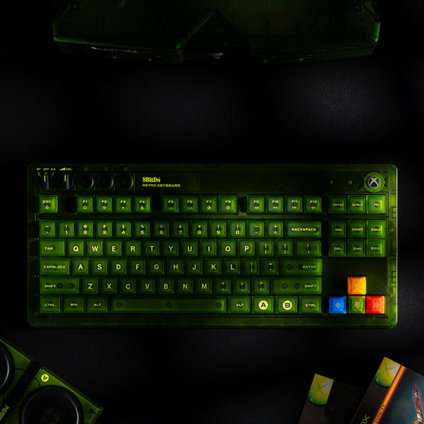 8BitDo Retro 87 Mekanik Klavye – Xbox Edition