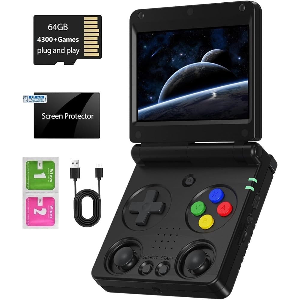 Anbernic RG 34XXSP Taşınabilir Retro El Konsolu - Black – Kontorland