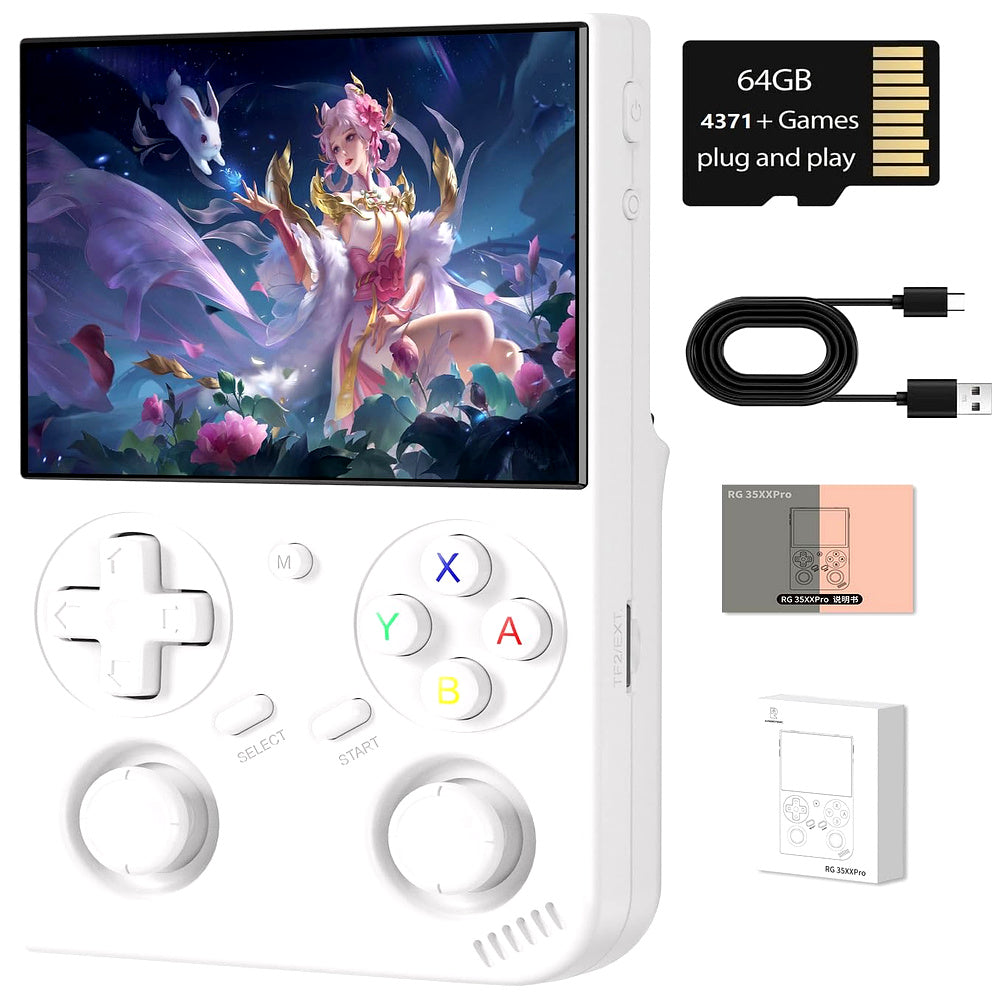 Anbernic RG 35XXPro Taşınabilir Retro El Konsolu - White