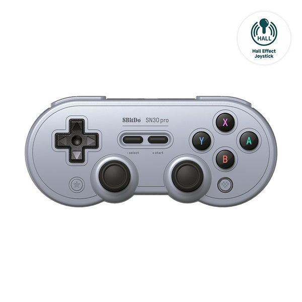 8BitDo SN30 Pro Oyun Kolu – Gri (Hall Effect Joystick)