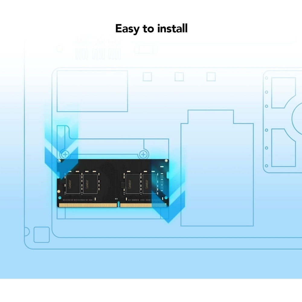 Lexar 8GB 3200MHz DDR4 SO-DIMM Notebook RAM – Düşük Güç Tüketimi, Yüksek Performans