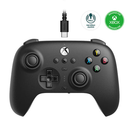 8BitDo Ultimate Kablolu Oyun Kolu – Siyah (Xbox, Hall Effect Joystick)
