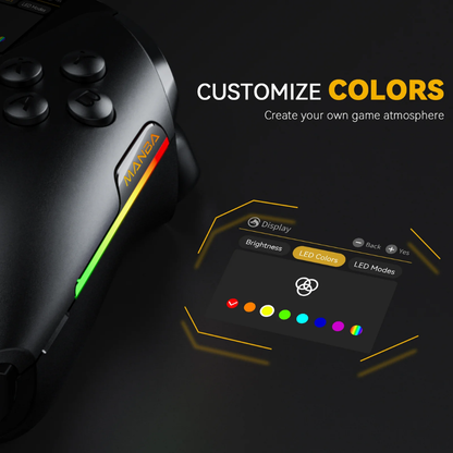 Manba One Kablosuz Gamepad Siyah – 2” Ekran, Manyetik Stand, PC/Switch/Android/iOS Desteği