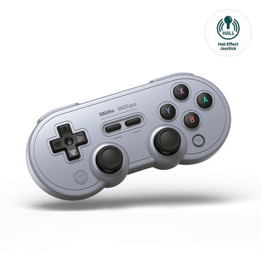 8BitDo SN30 Pro Oyun Kolu – Gri (Hall Effect Joystick)