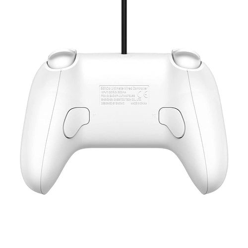 8BitDo Ultimate Wired Controller – Beyaz (Switch, Windows & Android Uyumlu)