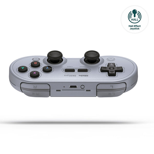 8BitDo SN30 Pro Oyun Kolu – Gri (Hall Effect Joystick)