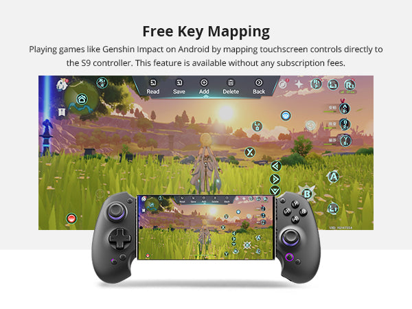 ABXYLUTE S9 Type-C Hall Effect Mobil Oyun Kumandası | Android, iPhone ve Tablet Uyumlu