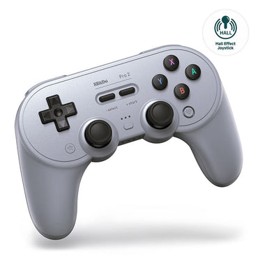 8BitDo Pro 2 Oyun Kolu – Gri (Hall Effect Joystick)
