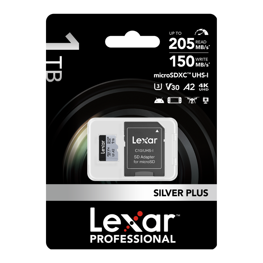 Lexar 1TB microSDXC  SILVER PLUS  Professional  SD Hafıza Kartı