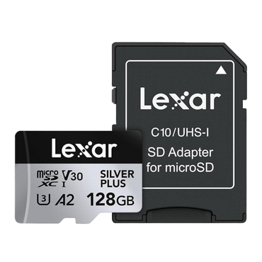 Lexar 128GB UHS-I microSDXC V30 Silver Plus Professional Hafıza Kartı
