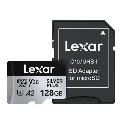 Lexar 128GB UHS-I microSDXC V30 Silver Plus Professional Hafıza Kartı