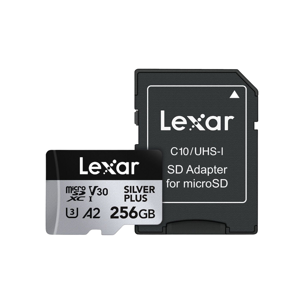 Lexar 256GB UHS I MicroSDXC V30 Silver Plus Professional Haf za Kart lexar-256gb-uhs-i-microsdxc-v30-silver-plus-professional-haf-za-kart