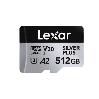 Lexar 512GB UHS-I microSDXC V30 Silver Plus Professional Hafıza Kartı