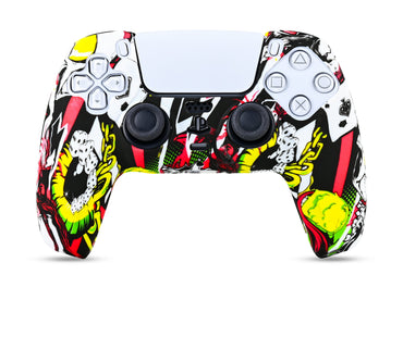 Kontorland PS5 Gamepad Uyumlu Silikon Kılıf Comic Energy