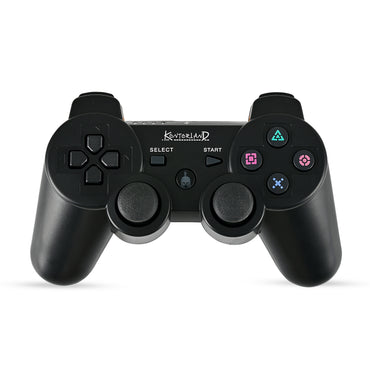 Yenilenmiş Kontorland PS3 uyumlu kablosuz oyun kolu, Siyah