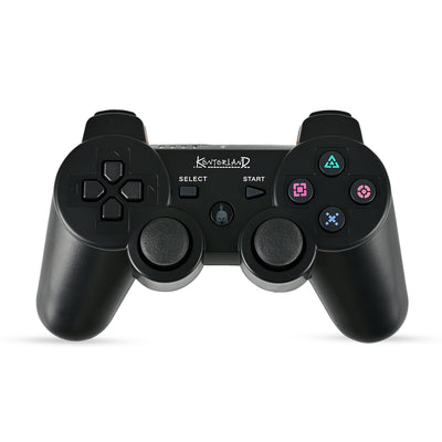 Yenilenmiş Kontorland - PS3 Uyumlu Titreşimli Kablosuz Oyun Kolu Siyah
