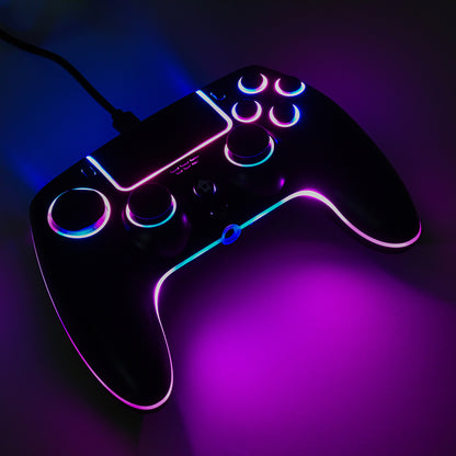 Kontorland Kablosuz RGB Işıklı  P4B Gamepad – PS4, PC, Switch, Android, iOS & Steam Deck Uyumlu