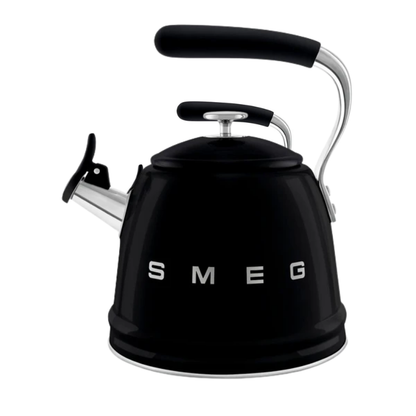 Smeg 50's Style Siyah Set Üstü Düdüklü Kettle 2.3 Lt