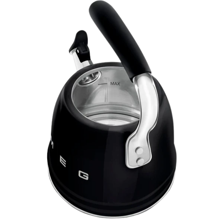 Smeg 50's Style Siyah Set Üstü Düdüklü Kettle 2.3 Lt