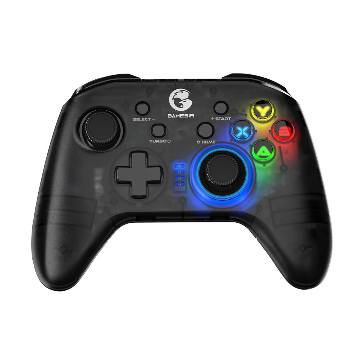 GameSir T4 Pro Kablosuz Gamepad | 6 Eksenli Jiroskop, Turbo, RGB Işık, Titreşim | PC, Android, iOS, Nintendo Switch Uyumlu