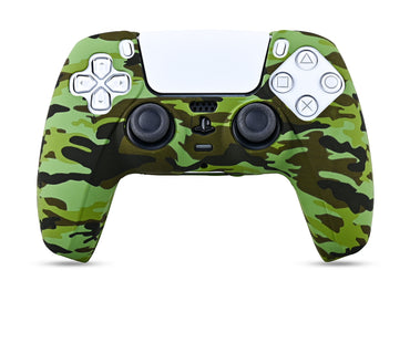 Kontorland PS5 Gamepad Uyumlu Silikon Kılıf Green Camo