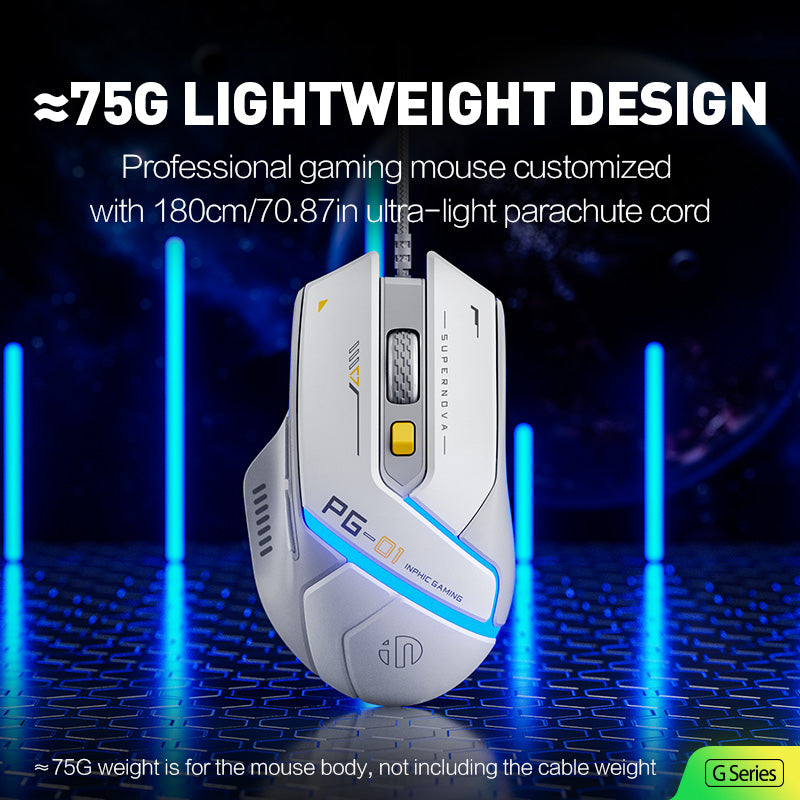 INPHIC PG1 RGB Kablolu Gaming Mouse 12800 DPI