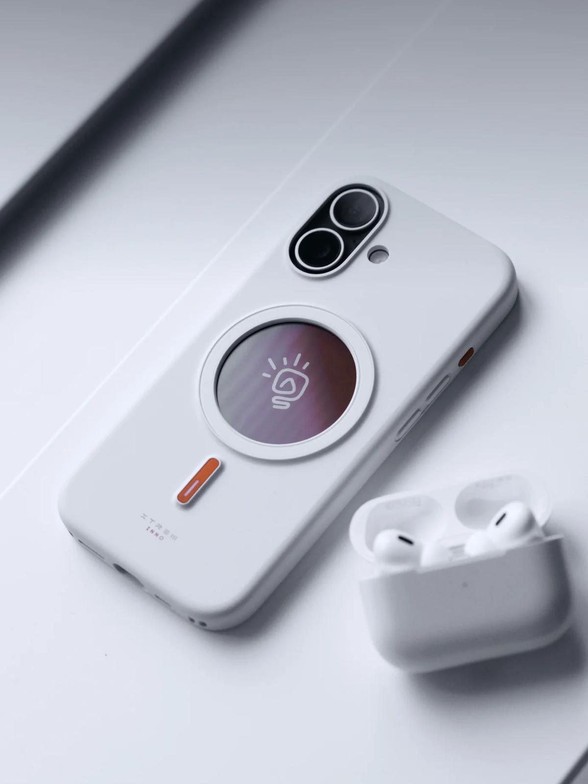 XTREM İphone 17 MagSafe E-Ink Ekranlı Akıllı Telefon Kılıfı - Beyaz
