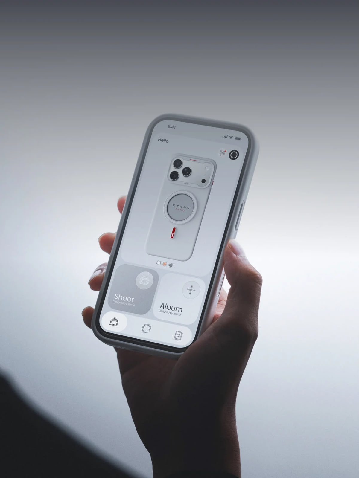 XTREM İphone 17 PRO MAX MagSafe E-Ink Ekranlı Akıllı Telefon Kılıfı - Beyaz