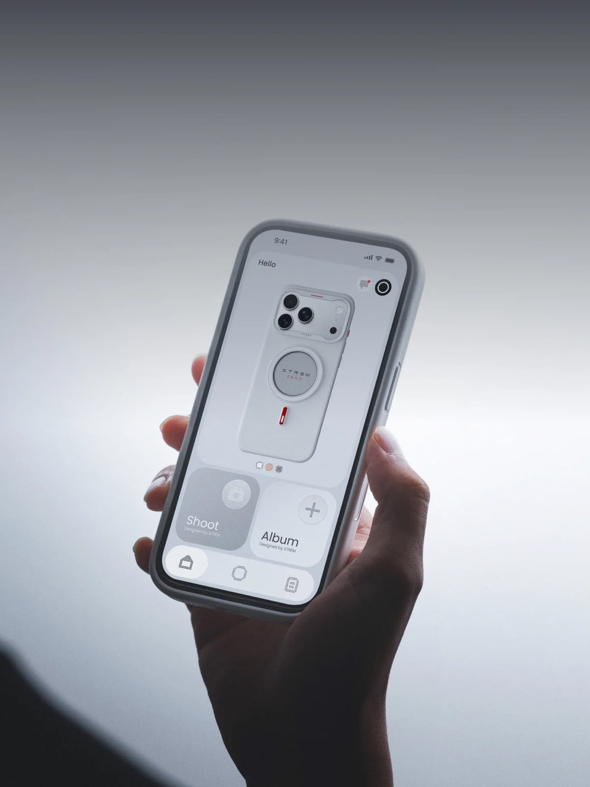 XTREM İphone 17 PRO MAX MagSafe E-Ink Ekranlı Akıllı Telefon Kılıfı - Siyah
