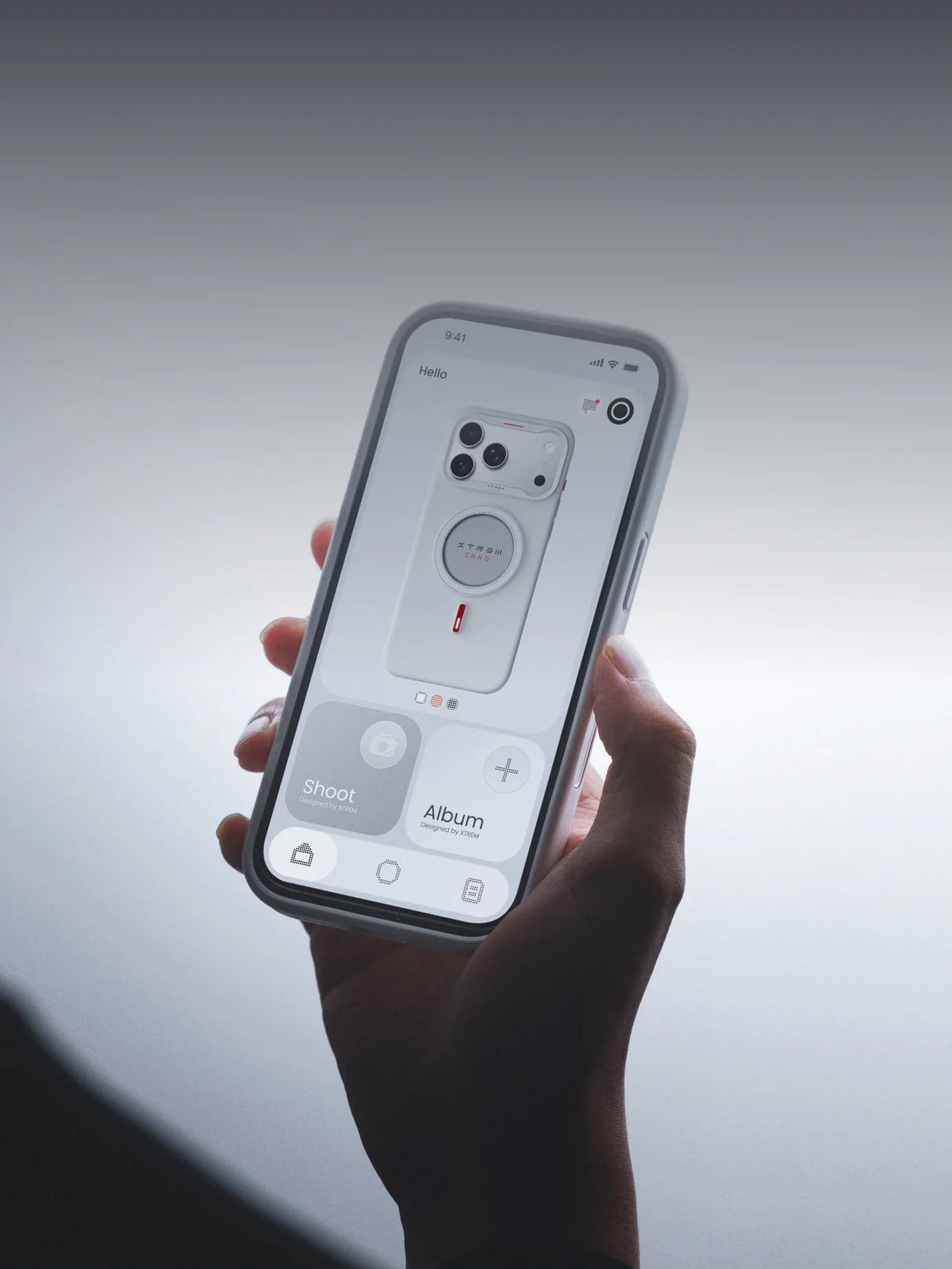 XTREM İphone 17 PRO MagSafe E-Ink Ekranlı Akıllı Telefon Kılıfı - Beyaz