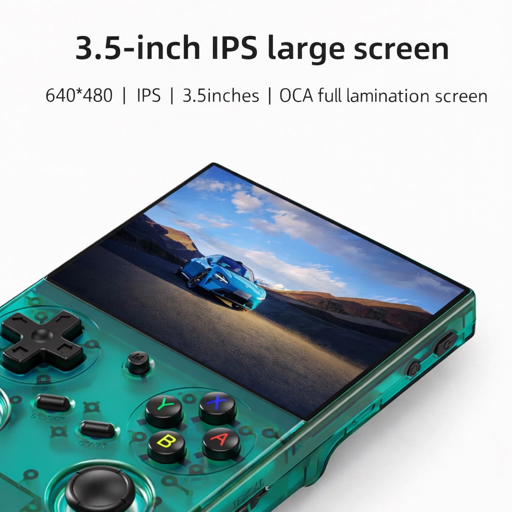 Anbernic RG 35XXPro Taşınabilir Retro El Konsolu - Transparan Yeşil